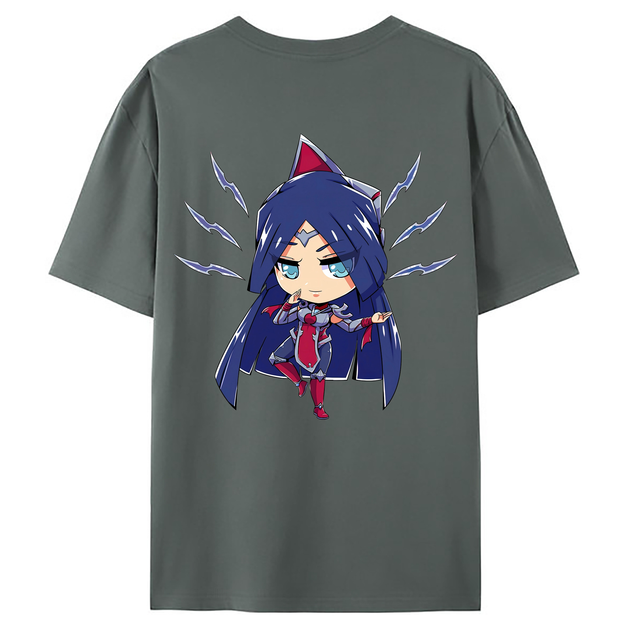 （画像用） リーグ・オブ・レジェンド League of Legends LOL 綿100％ メンズ半袖Tシャツ（バックプリント） 通気性